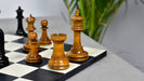 Full 34 piece 1887 Turner Teich Staunton chess set in ebony and antique boxwood, Sterling Chess Australia