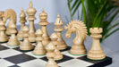Ferocious Elite Series wooden chess pieces, 113mm king, Genuine ebony finish