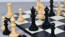 Full 34 piece French Warrior Luxury chess pieces in genuine ebony and boxwood, Sterling Chess Australia