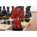 Prestige Staunton chess pieces in bud rosewood & ebony wood, 118mm king