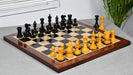Knight carving detail on the 1904 Cambridge Springs chess pieces in ebonised and natural boxwood