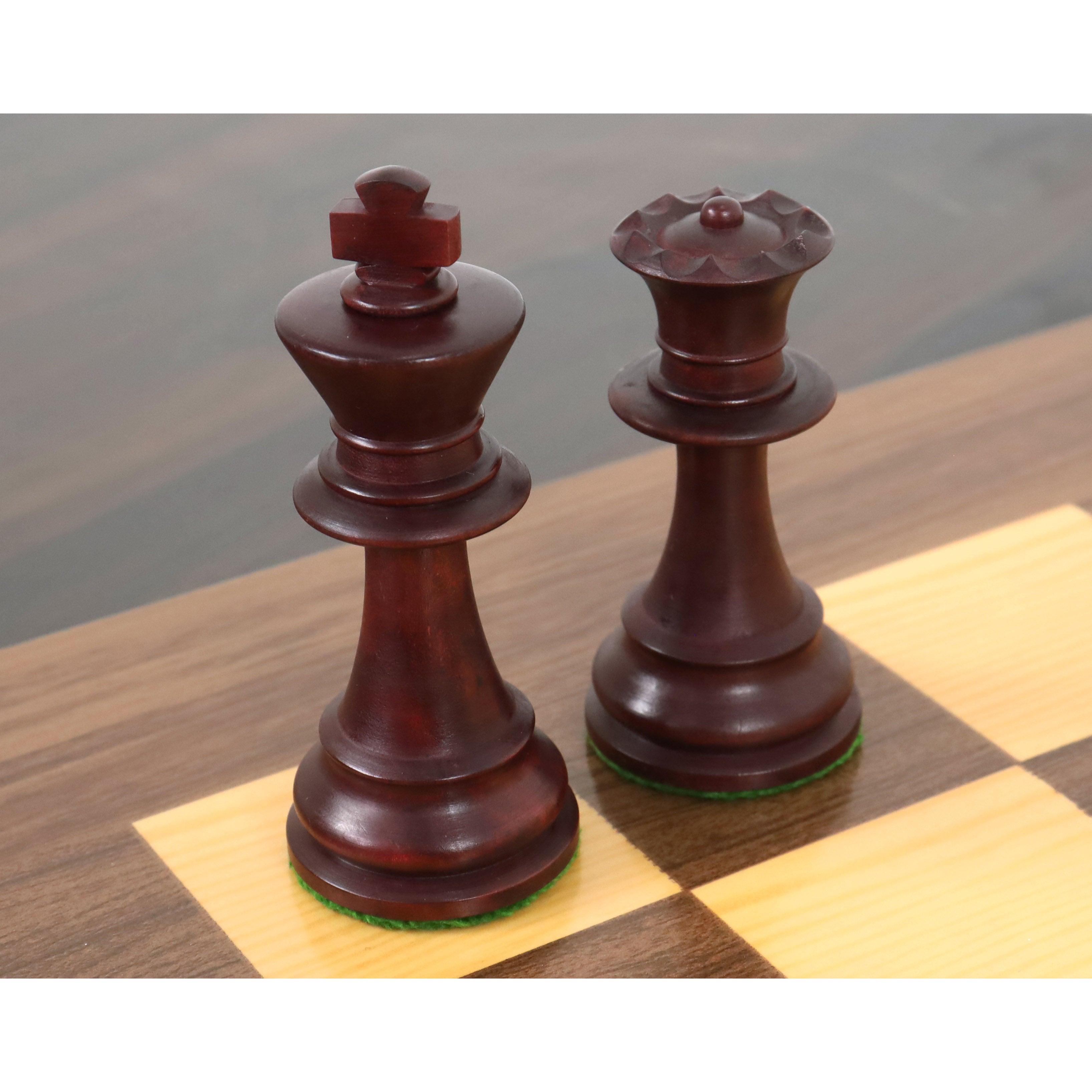 Knight and rook from the Mahogany Stained Boxwood and Boxwood chessmen