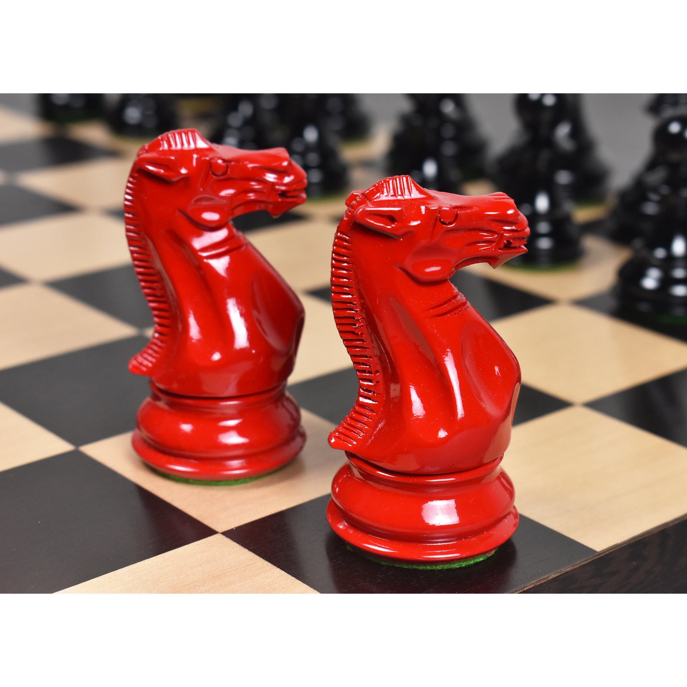 Pro Staunton Painted Boxwood 104mm Chess Pieces