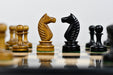 Reproduction Averbakh 1949 Moscow Championship Ebonised chess pieces, weighted with green felt bases