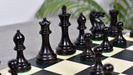 Full 34 piece Pro Tournament Staunton chess set in ebonised and boxwood, Sterling Chess Australia