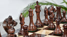 Full 34 piece American Bridle chess set in rosewood and boxwood, Sterling Chess Australia