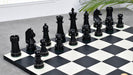 Championship Staunton wooden chess pieces, 95mm king, Ebonised finish