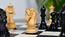 Full 34 piece Crown Heritage Series chess set in ebony and natural boxwood, Sterling Chess Australia