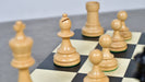 1962 Stockholm Interzonal reproduction chess pieces, natural boxwood light side