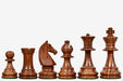 Sheesham Chavet Championship chess pieces with historic one piece knight