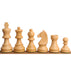 Sheesham chessmen cut for 35 to 42mm squares