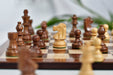 French Lardy Compact wooden chess pieces, 76mm king, Sheesham finish