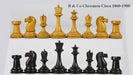 Knight carving detail on the B and Co 1860s Antique chess pieces in genuine ebony and antiqued boxwood