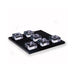 BeyBerk International Acrylic Tic Tac Toe - Black 2