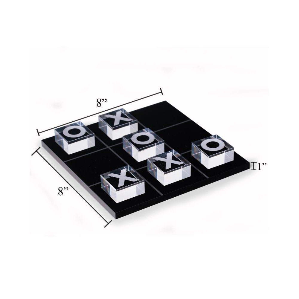 BeyBerk International Acrylic Tic Tac Toe - Black 3
