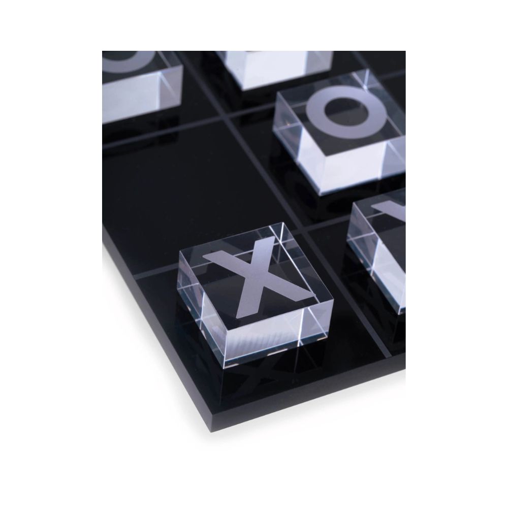 BeyBerk International Acrylic Tic Tac Toe - Black 4