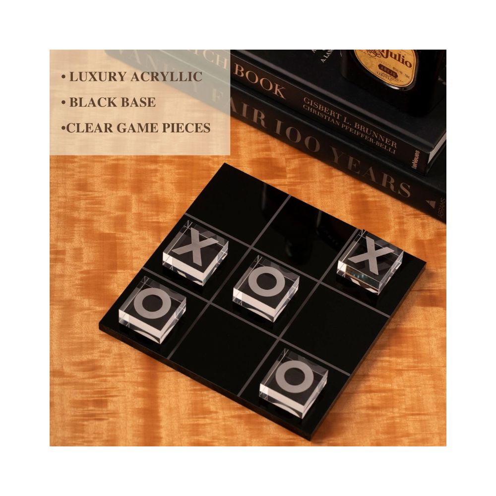 BeyBerk International Acrylic Tic Tac Toe - Black 5