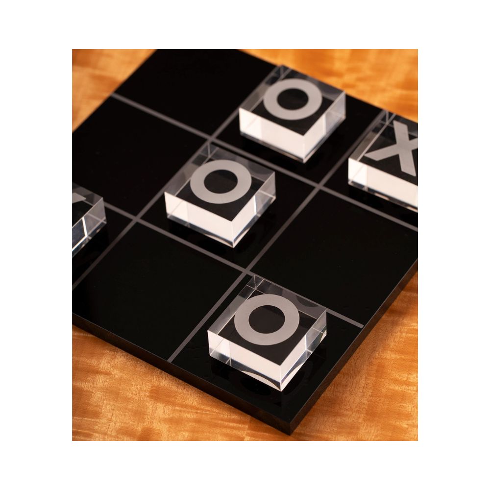 BeyBerk International Acrylic Tic Tac Toe - Black 6