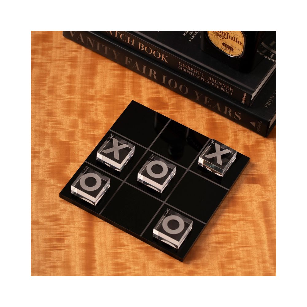 BeyBerk International Acrylic Tic Tac Toe - Black 7
