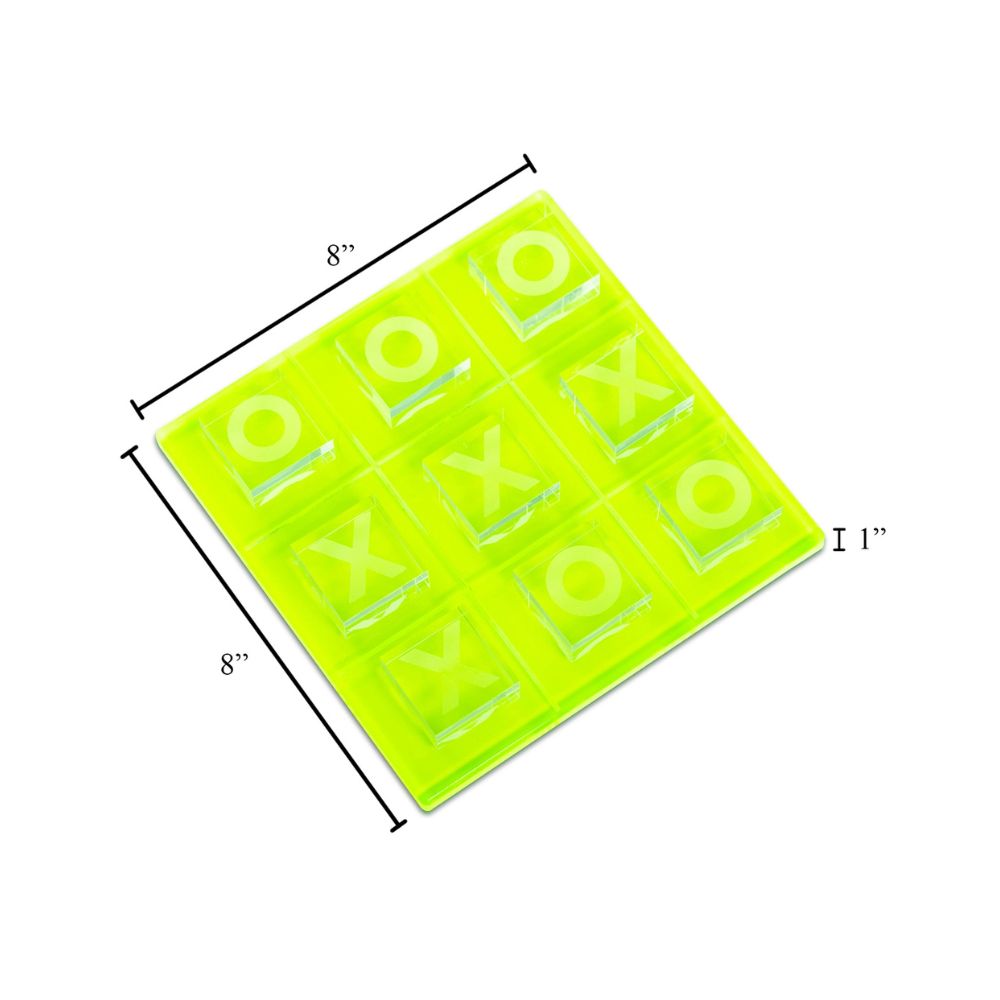 BeyBerk International Acrylic Tic Tac Toe - Green 3