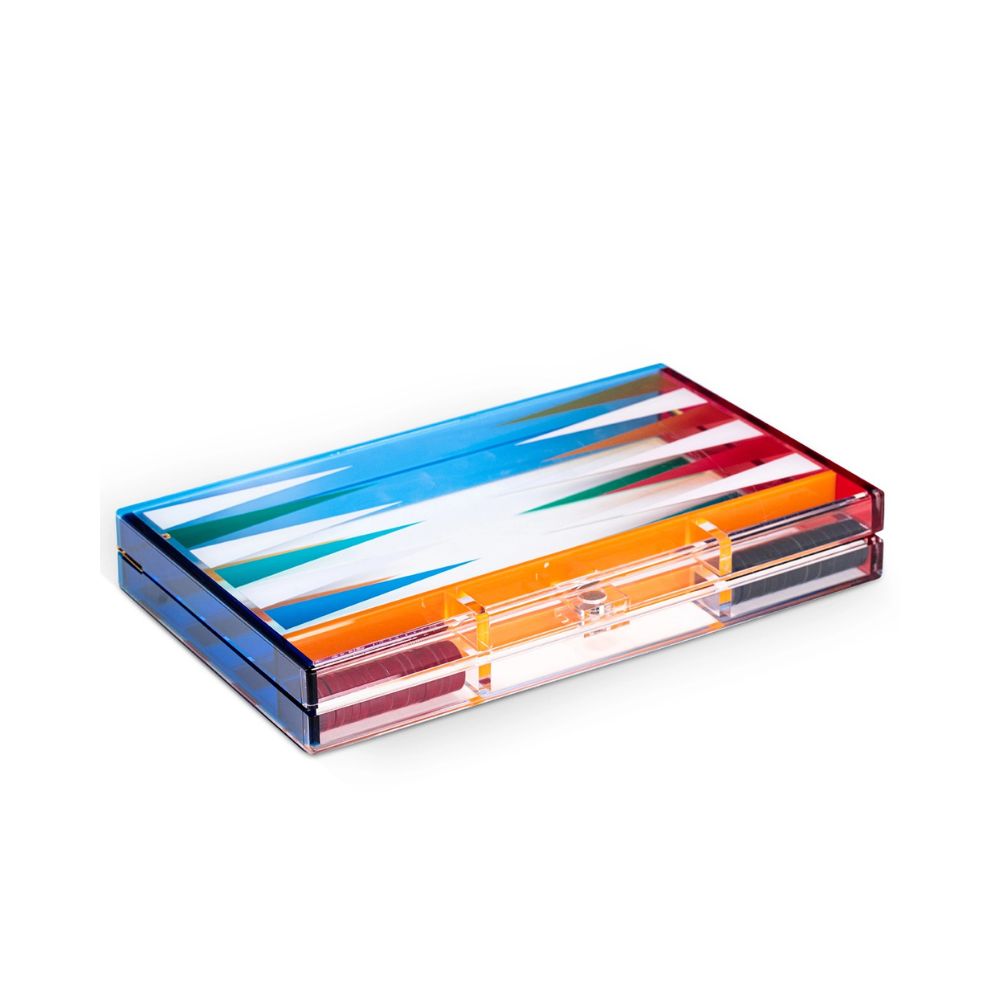 BeyBerk International Backgammon Set - Multicolour Acrylic