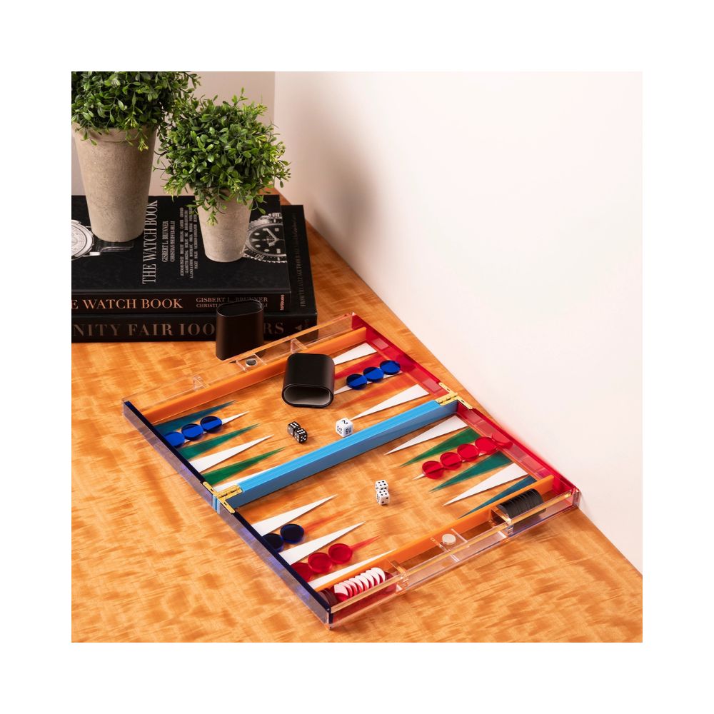 BeyBerk International Backgammon Set - Multicolour Acrylic