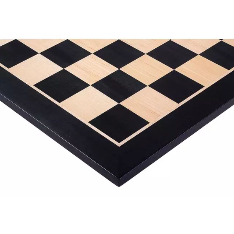 Black Maple 48cm Staunton Chess Set With German Ebonised Chess Pieces