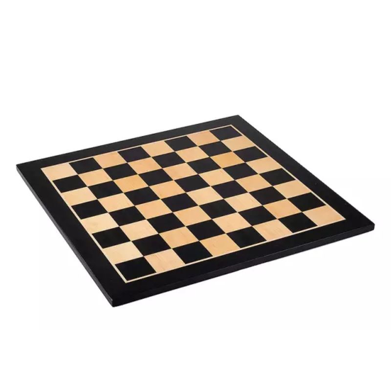 Black Maple 48cm Staunton Chess Set With German Ebonised Chess Pieces