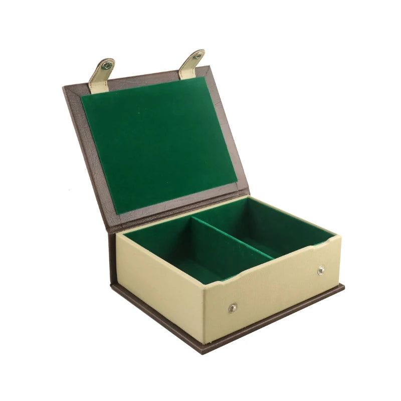 Book Style Chess Pieces Storage Box (For Chess Pieces up to 107mm)