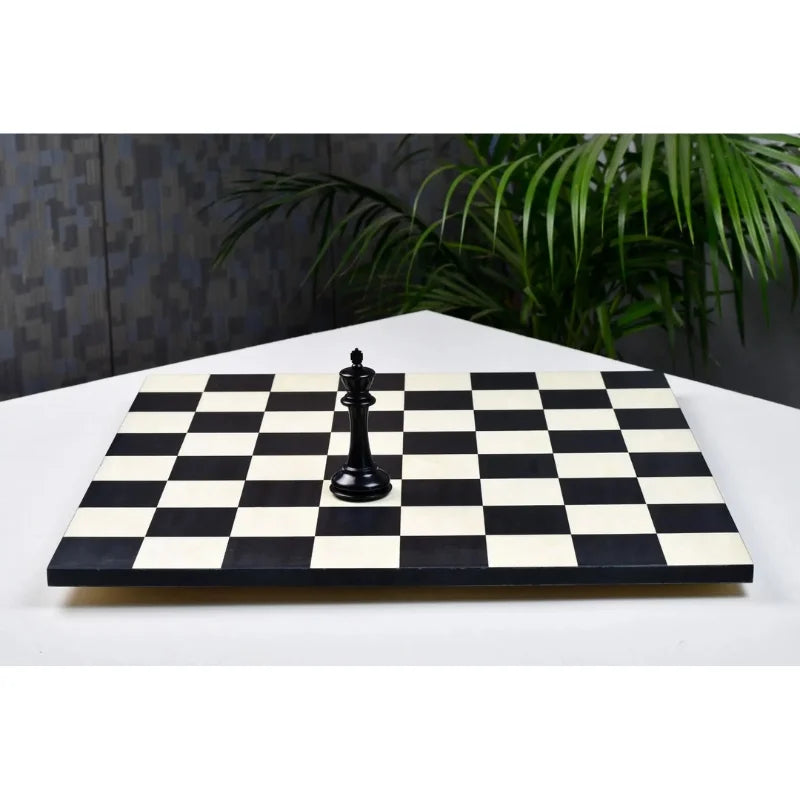 Chess Bazaar Black Anigre & Maple Deluxe 48cm Borderless Chess Board