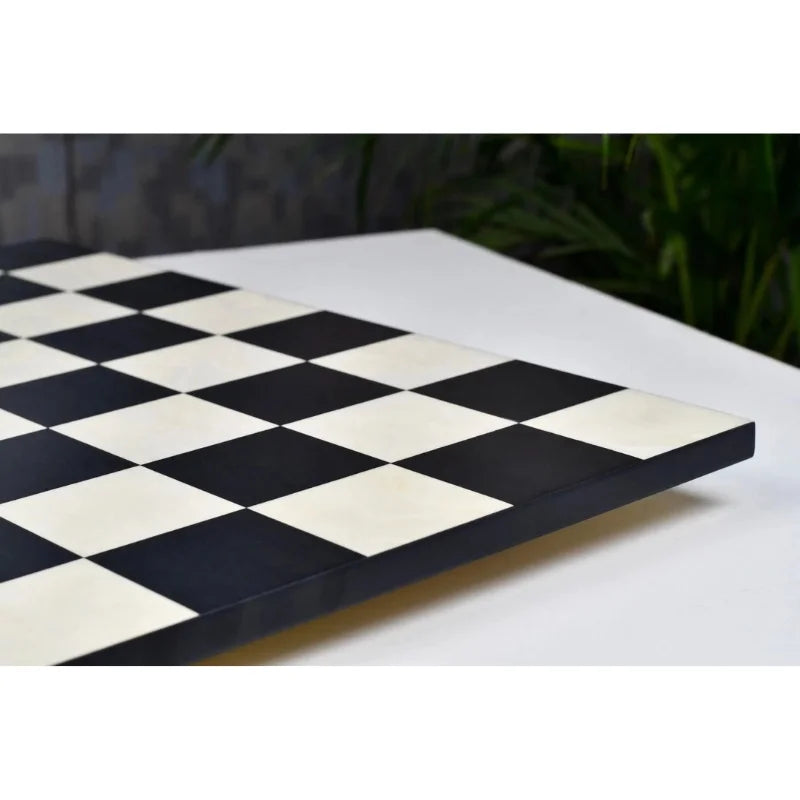 Chess Bazaar Black Anigre & Maple Deluxe 48cm Borderless Chess Board
