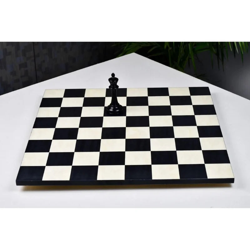 Chess Bazaar Black Anigre & Maple Deluxe 48cm Borderless Chess Board