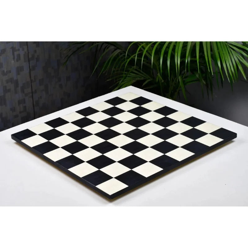 Chess Bazaar Black Anigre & Maple Deluxe 48cm Borderless Chess Board