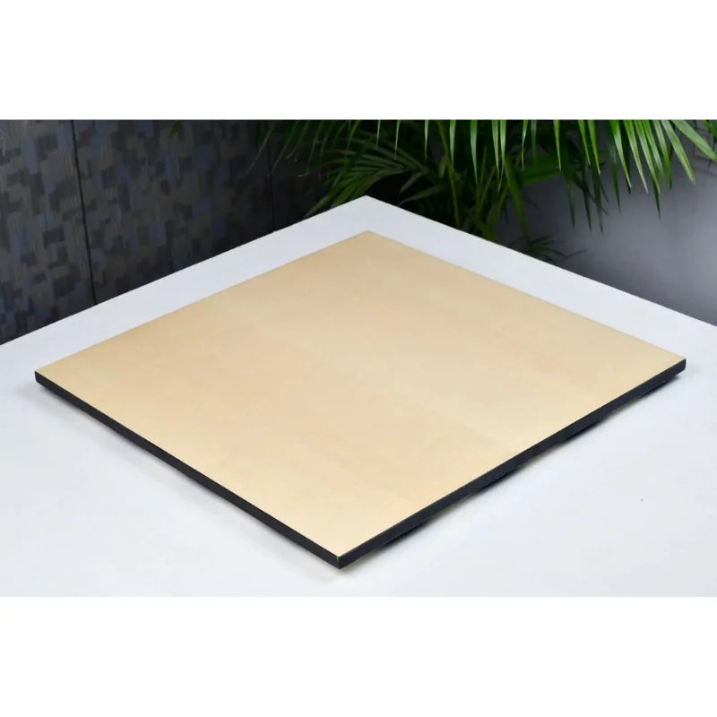 Chess Bazaar Black Anigre & Maple Deluxe 48cm Borderless Chess Board