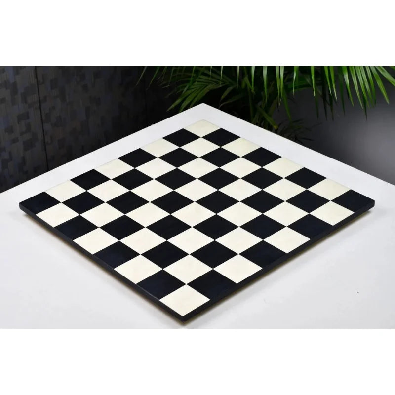 Chess Bazaar Black Anigre & Maple Deluxe 48cm Borderless Chess Board