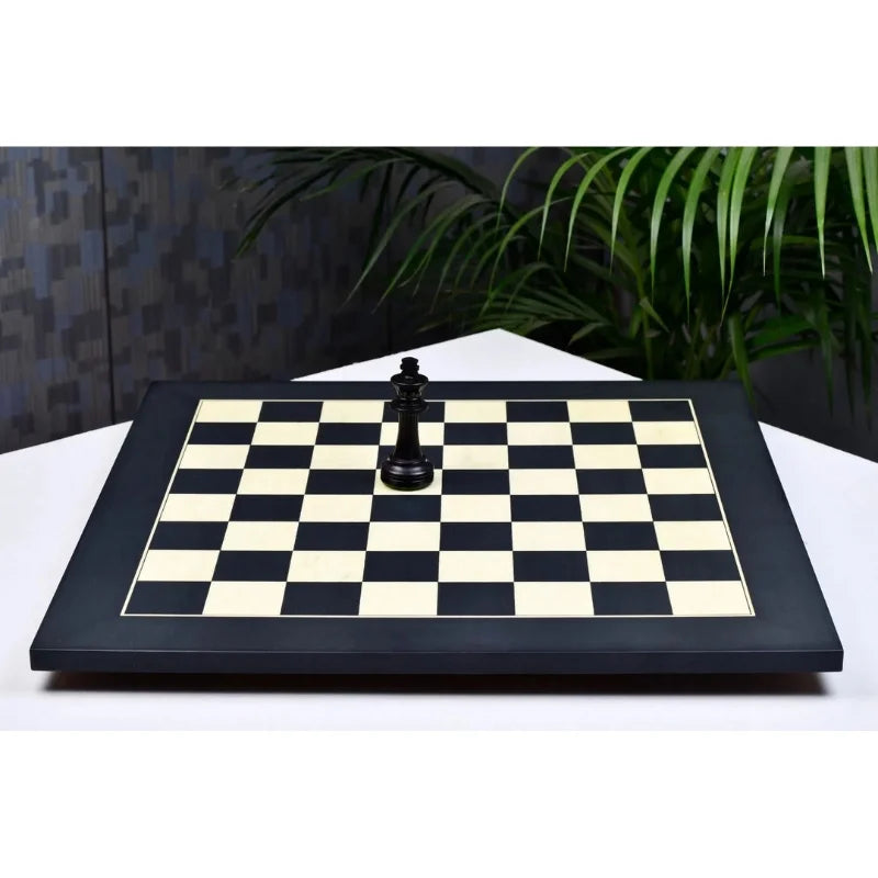 Chess Bazaar Black Anigre & Maple Deluxe 60cm Chess Board