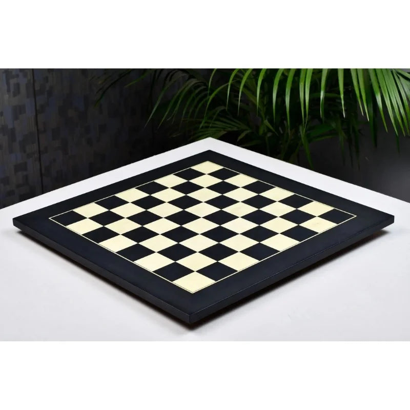 Chess Bazaar Black Anigre & Maple Deluxe 60cm Chess Board