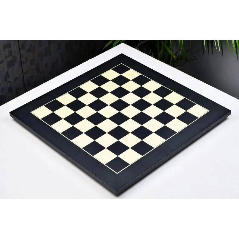 Chess Bazaar Black Anigre & Maple Deluxe 60cm Chess Board