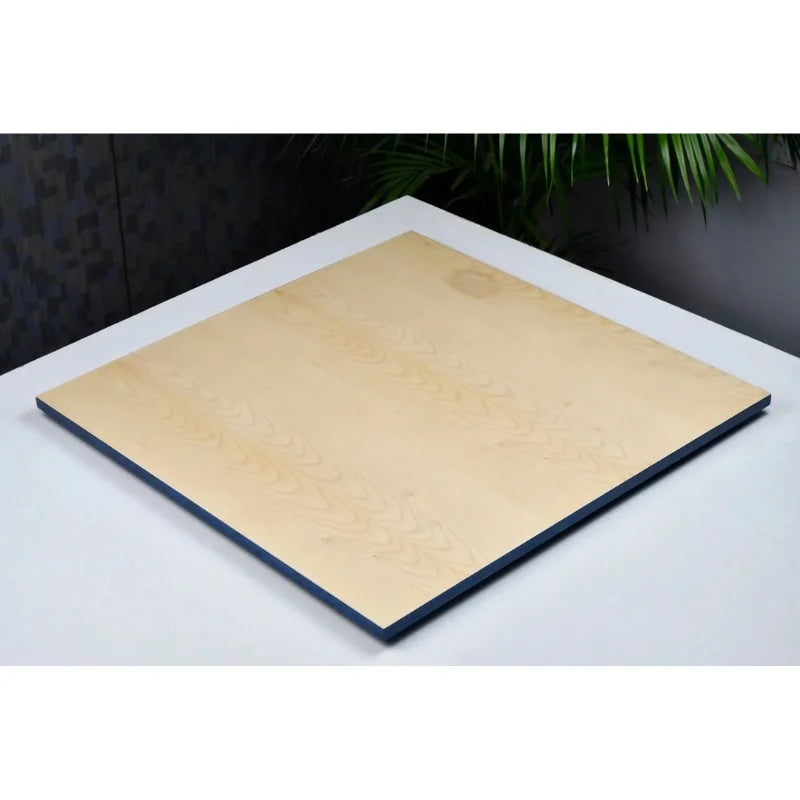 Chess Bazaar Blue Ash Burl & White Erable Deluxe 55cm Chess Board
