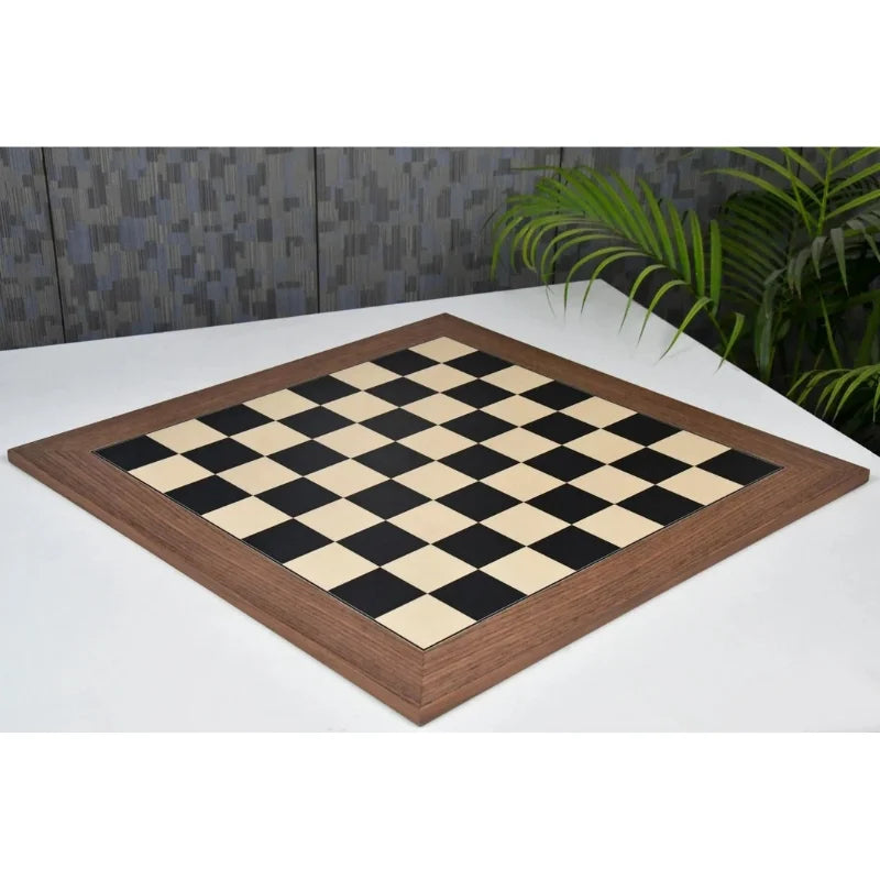 Chess Bazaar Pegasus Series Staunton Chess Pieces V2 (Ebony/Boxwood) With 60cm Black Dyed Poplar & Sycamore Chess Board