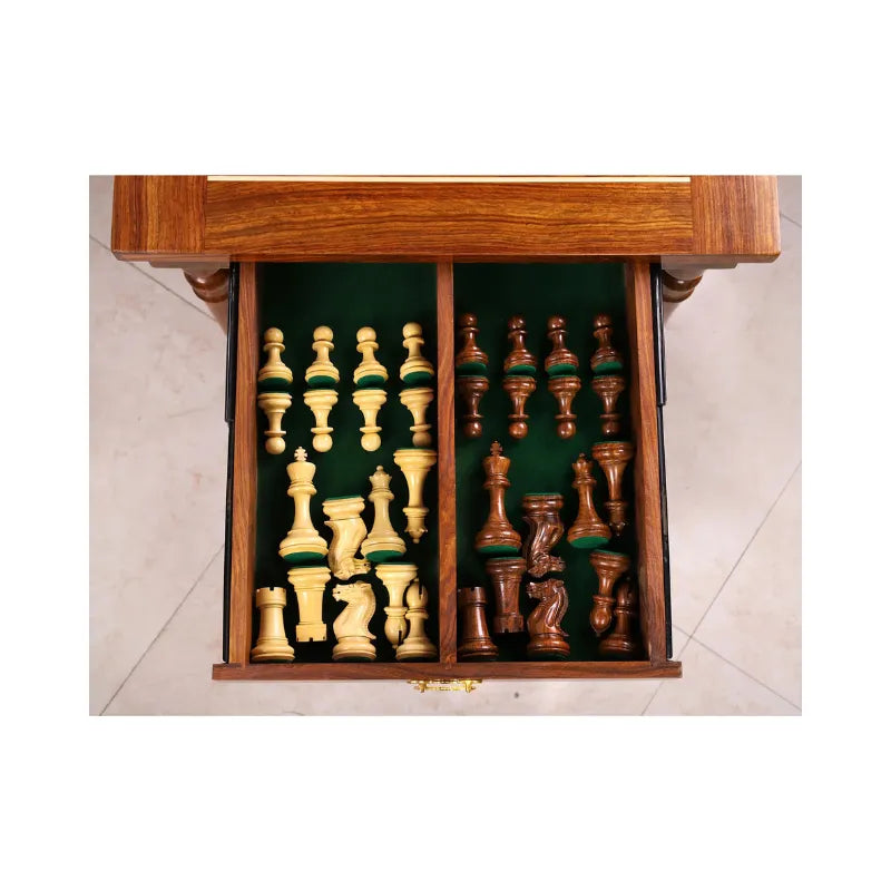 Chessmasters Series 76cm Chess Table & Pieces Bundle