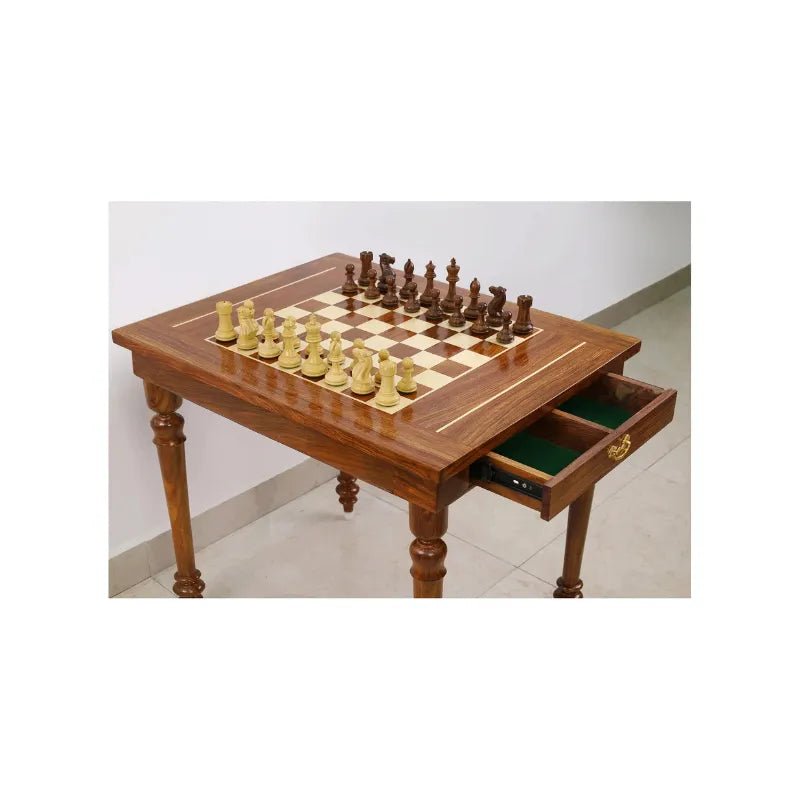 Chessmasters Series 76cm Chess Table & Pieces Bundle