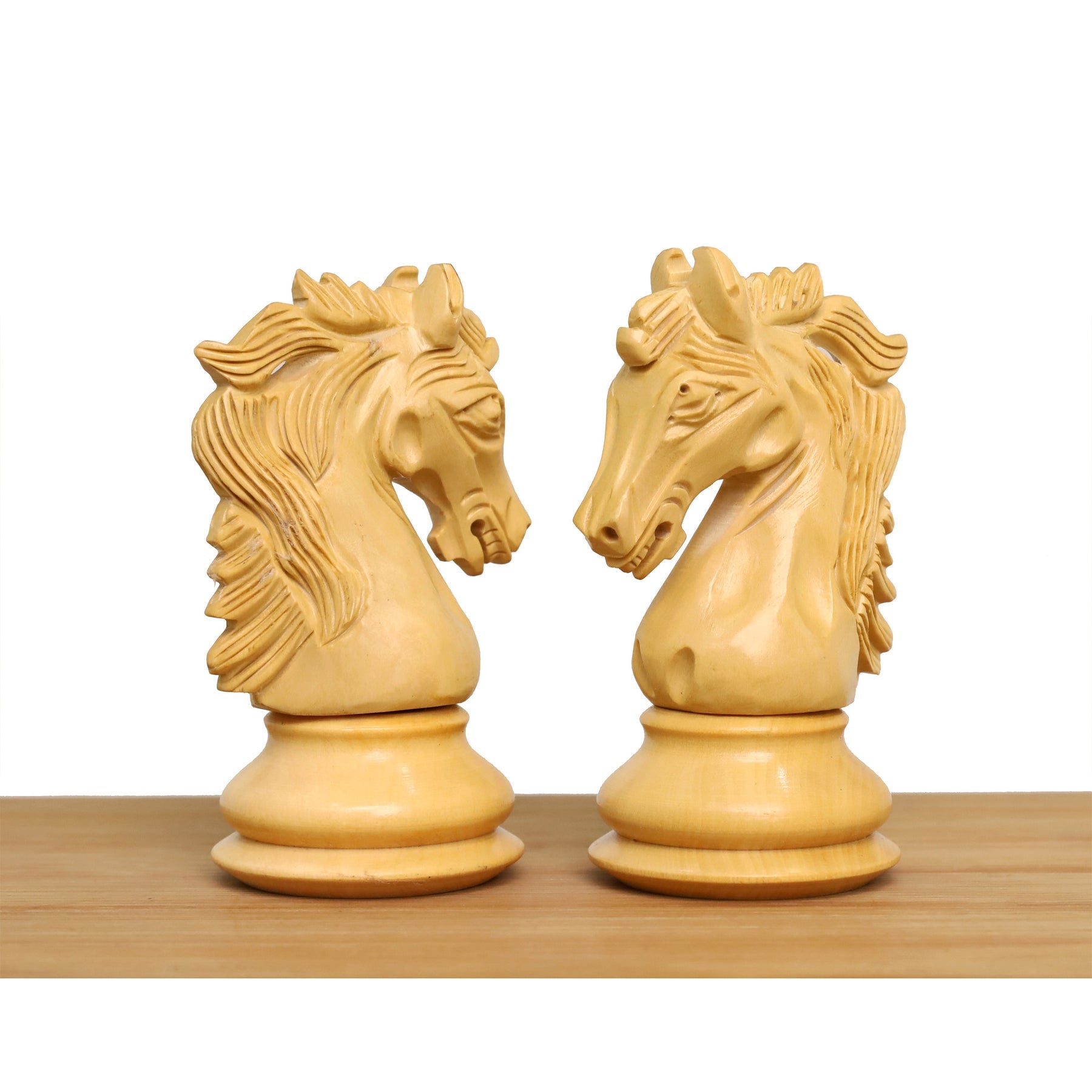Sensor compatible wooden chess pieces, 100mm king in golden rosewood and boxwood