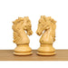Sensor compatible wooden chess pieces, 100mm king in golden rosewood and boxwood
