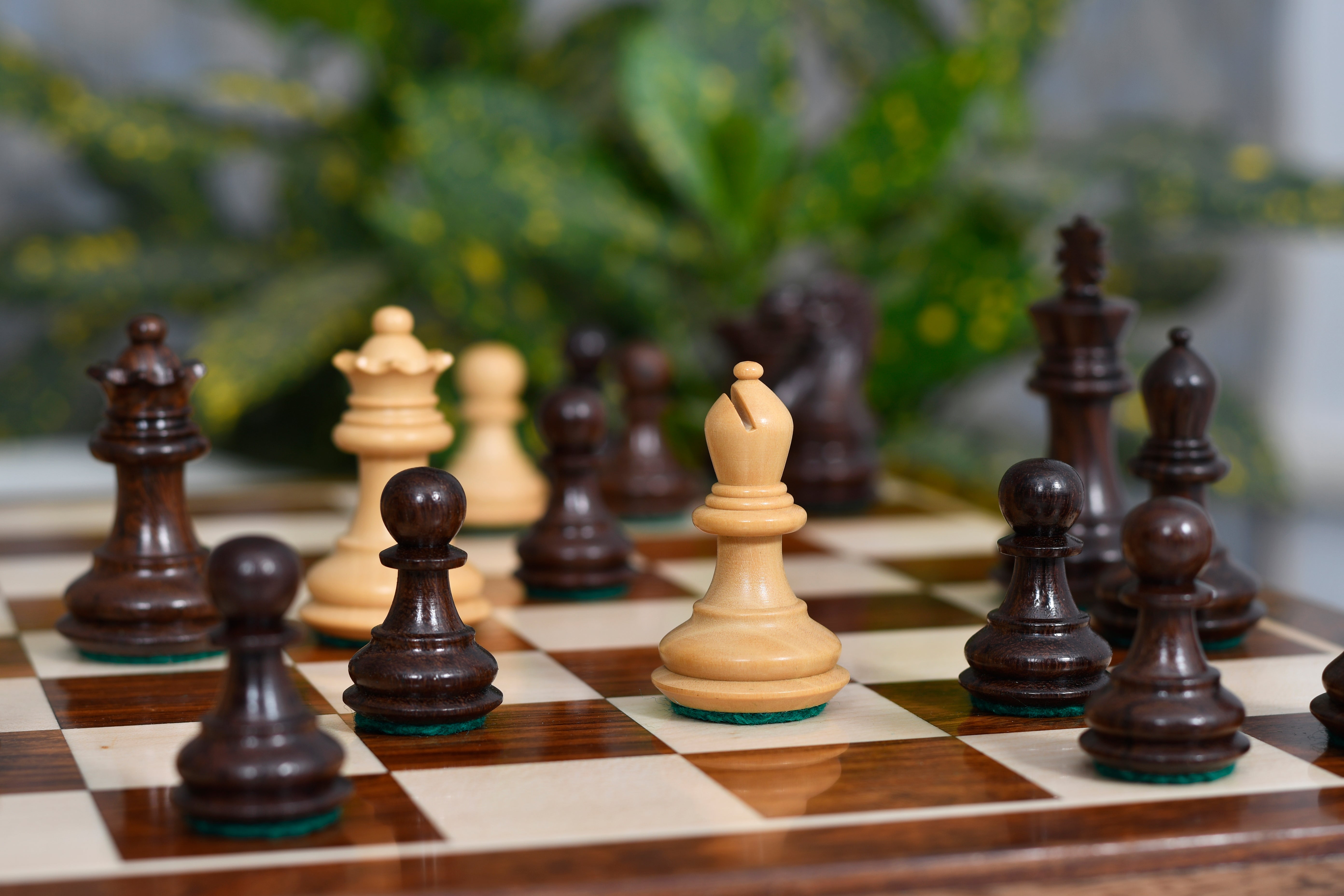 Collector Series Staunton chess pieces in sheesham, available in Australia