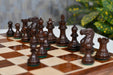 Sheesham and boxwood Staunton chess pieces, 34 piece Collector Series set