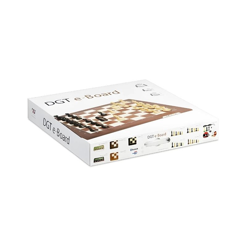 DGT Rosewood Bluetooth & USB e-Board + Electronic Chess Pieces