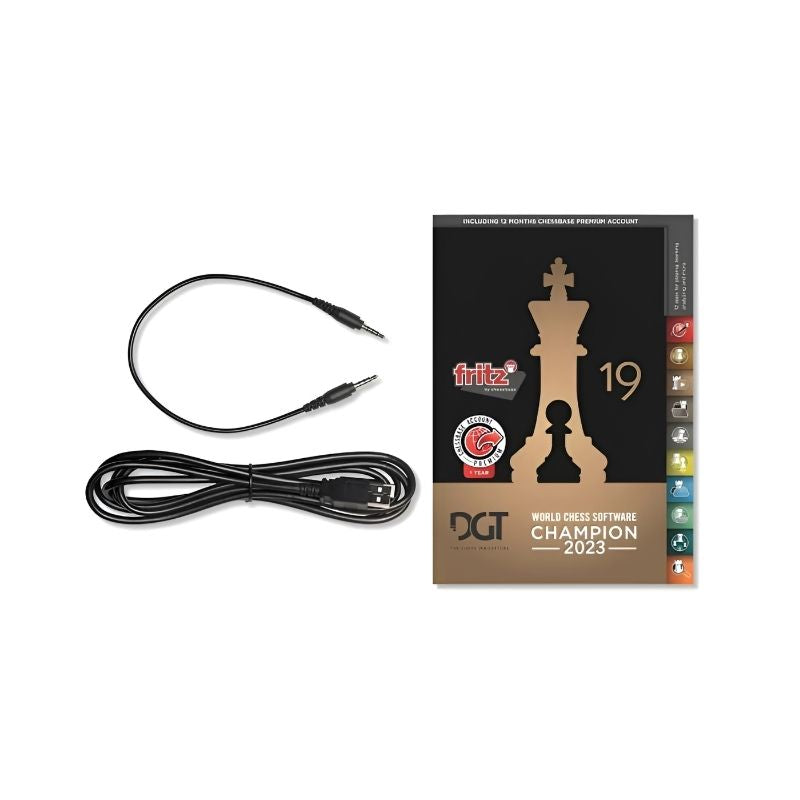 DGT Rosewood USB e-Board + Electronic Chess Pieces