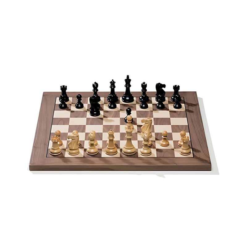 DGT Walnut USB e-Board + Electronic Chess Pieces