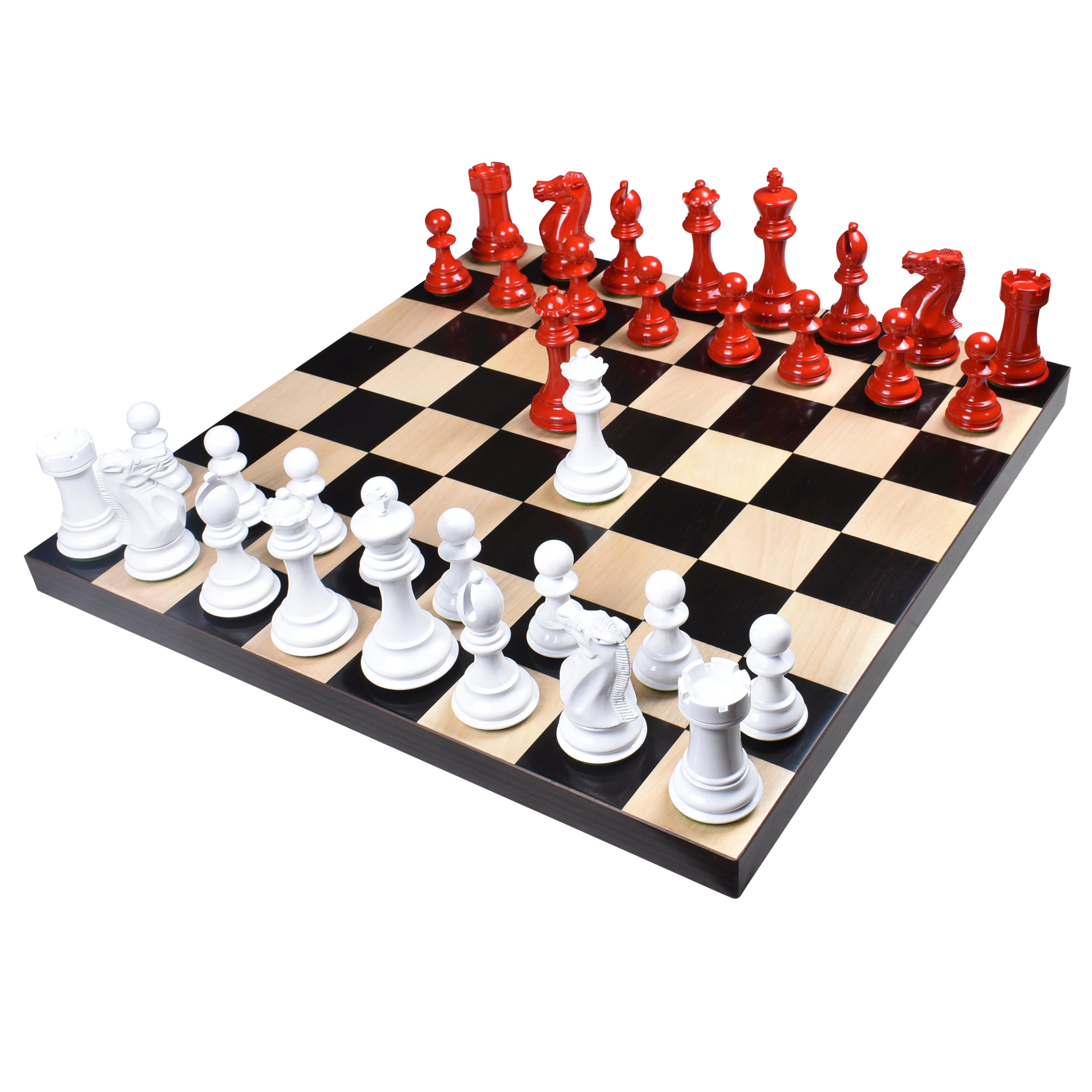 Pro Staunton Painted Boxwood 104mm Chess Pieces